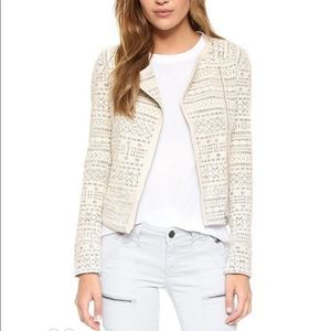 Joie Pattyn Jacquard Moto Jacket XS
